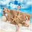 Плажна кърпа с мотив морска звезда 100 х 180 см