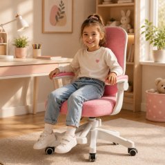 Ergonomická otočná detská herná stolička na kolieskach