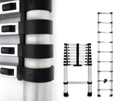 Aluminium-Teleskopleiter 9 Stufen 125 kg