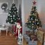 Luxusná zasnežená vianočná borovica na pni 160 cm