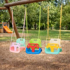 Rastúca detská hojdačka  3v1 na lanách - do interiéru aj záhrady