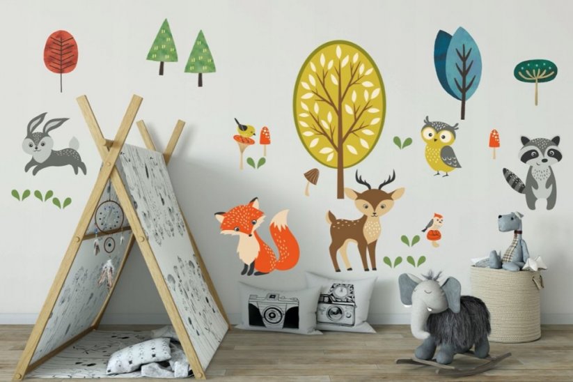 Autocolant decorativ de perete pentru copii - Mărimea: 60 x 120 cm