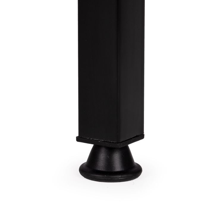 Stabilný 3-policový regál - kombinácia kovu a dreva 93 x 60 x 27,5 cm