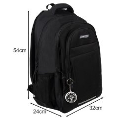 Schwarzer Rucksack aus strapazierfähigem Material - mehrere Größen