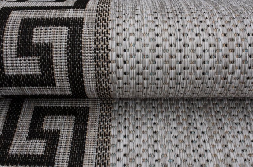 Sivý koberec s egyptským vzorom Melissa