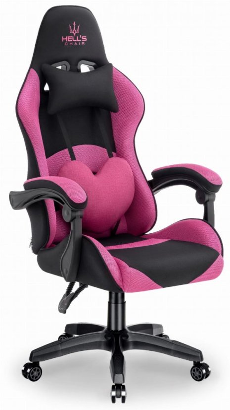 Herní židle Rainbow Pink-Black Mesh