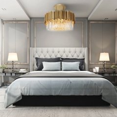 Lampada a sospensione GLAMOUR con cristalli