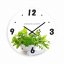 Ceas de perete pentru bucătărie cu plante