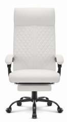Luxus-Bürostuhl HC-1030 weißes Öko-Leder