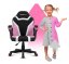 Wunderschöner Gaming-Stuhl für Kinder in Pink