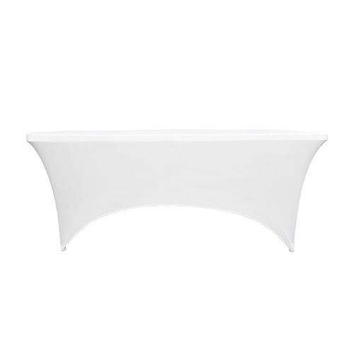 Weiße 180cm Catering-Tischdecke