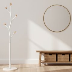 BUNGUND Szabadon álló fogas - fehér