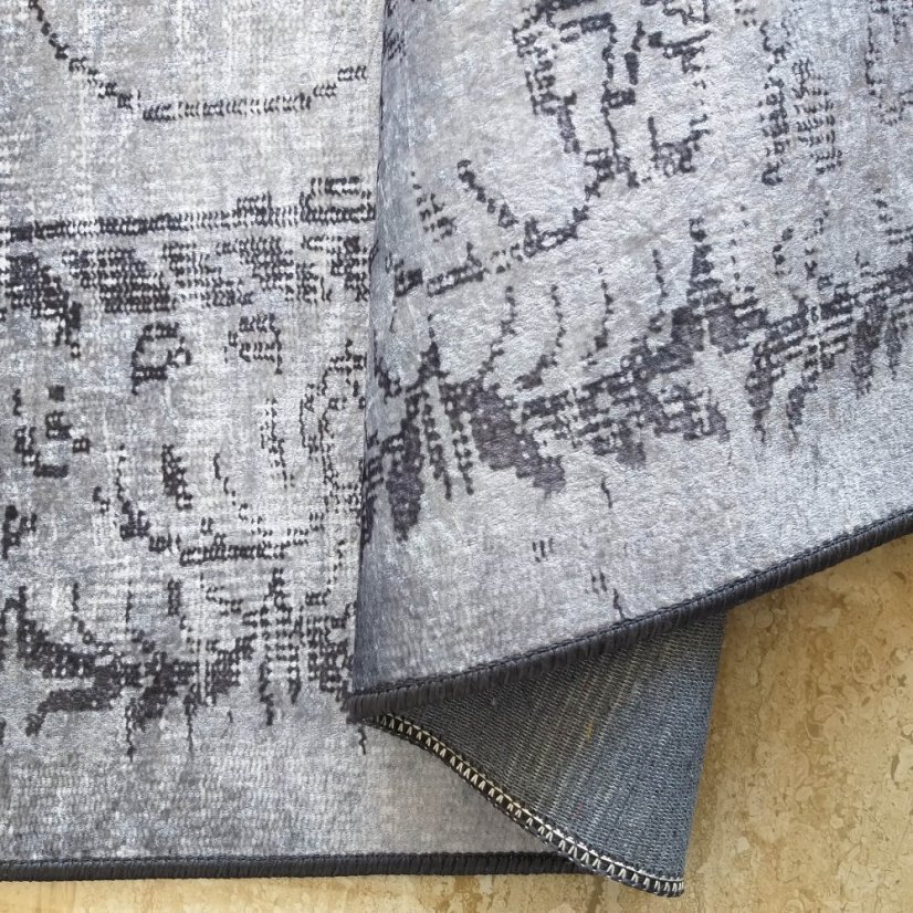 Koberec s orientálním vzorem v šedé barvě - Rozměr koberce: Šířka: 60 cm | Délka: 100 cm