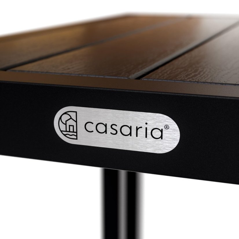 WPC asztallappal ellátott oldalasztal - 65,5 x 50 x 40 cm