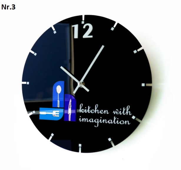 Kuchyňské nástěnné hodiny s tichým chodem