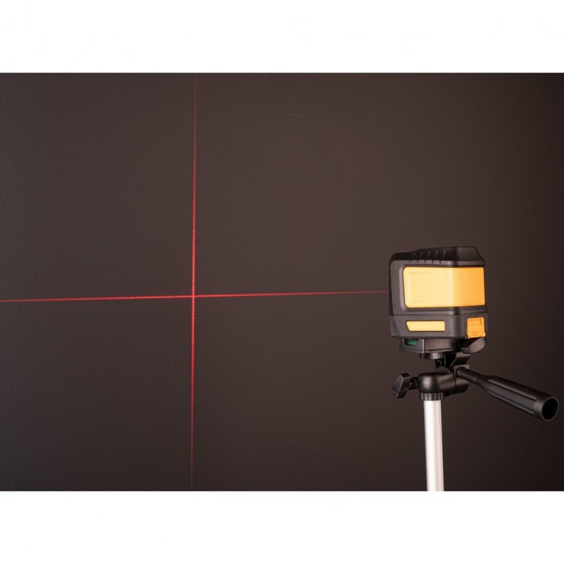 Horizontálny krížový laser + statív a puzdro na prenášanie  PM-PLK-120RT