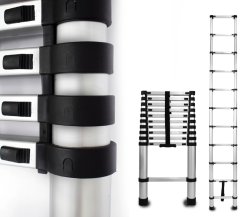 Aluminijske teleskopske ljestve 11 stepenica 125 kg