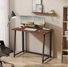 Klappbarer Computertisch im Loft-Stil - kompakt und praktisch