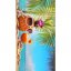 Plážová osuška s motivem ananasu s drinkem 100 x 180 cm