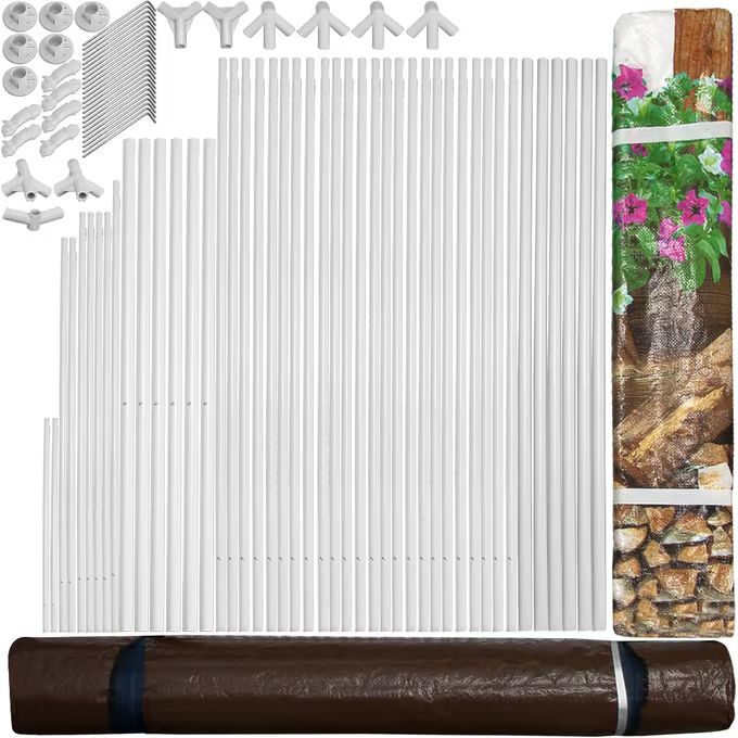 Cort de petrecere - cort de grădină elegant în designul unei cabine din lemn 3 x 6 m