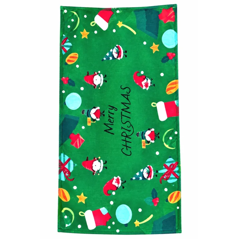 Prosop de bucătărie din microfibră cu motiv de Crăciun 25 x 50 cm