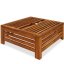 Capac din lemn de salcâm pentru suport umbrelă 62 x 62 x 26 cm