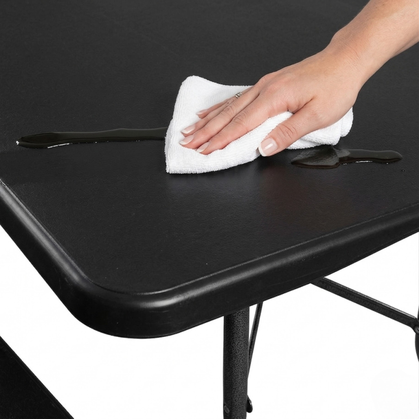 Masă de catering de grădină pliabilă 180 cm - negru