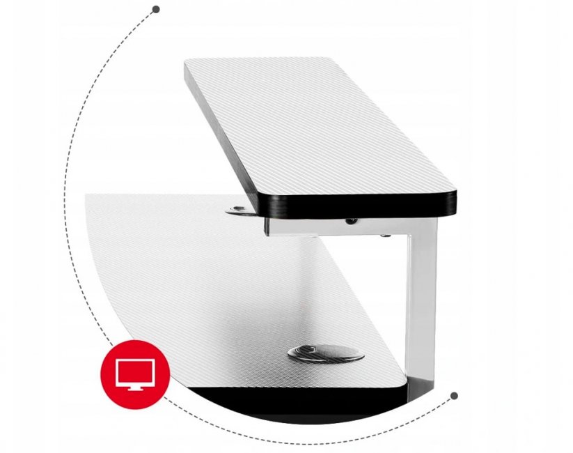 Kvalitný prepracovaný herný stôl v bielej farbe