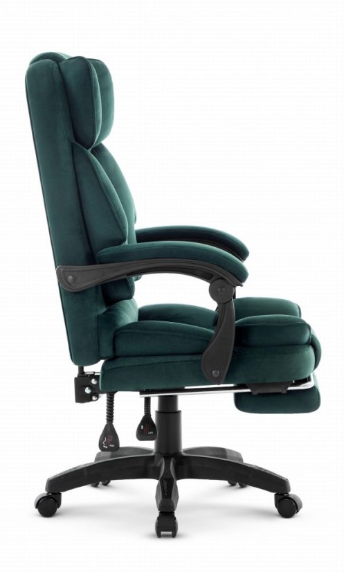 Ергономичен офис стол HC-1031 с поставка за крака - зелен