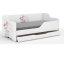 Letto per bambini con motivo ragazza in bicicletta 160x80 cm