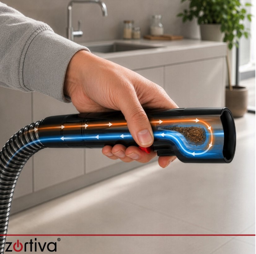 Extrakciós kárpittisztító – kárpittisztító gép kanapékhoz, szőnyegekhez és autóülésekhez VacTrim Zortiva 800 W, 17 000 Pa