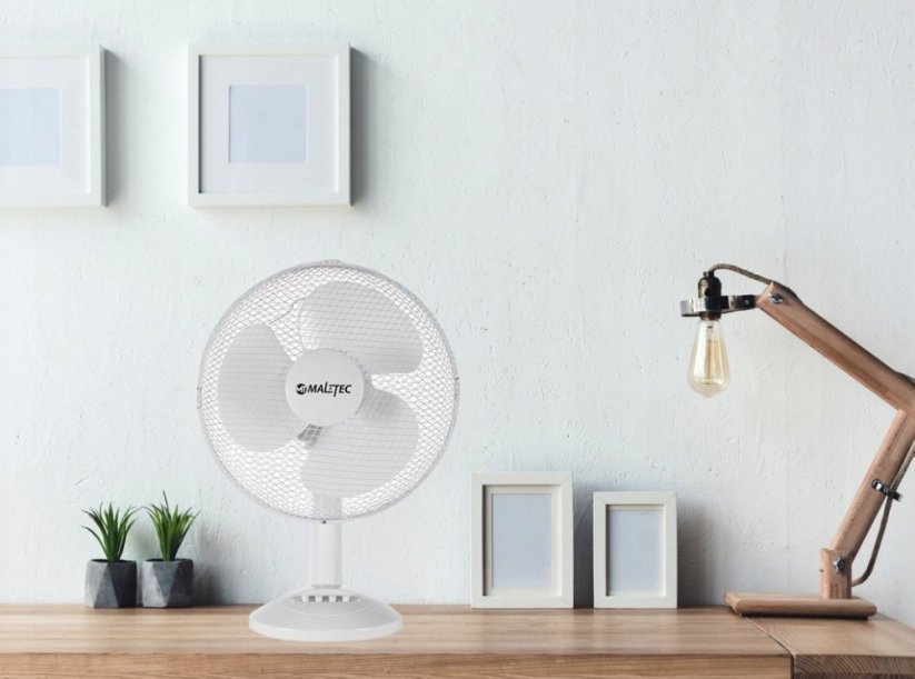 Stolný ventilátor MalTec WBS60WT biely