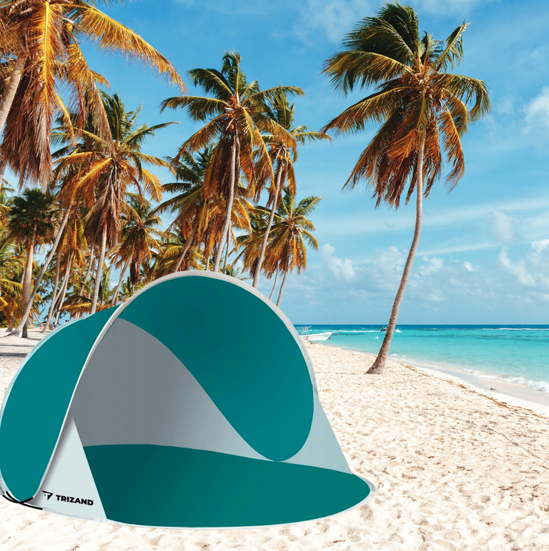 Strand sátor 190 x 120 x 98 cm türkiz színű