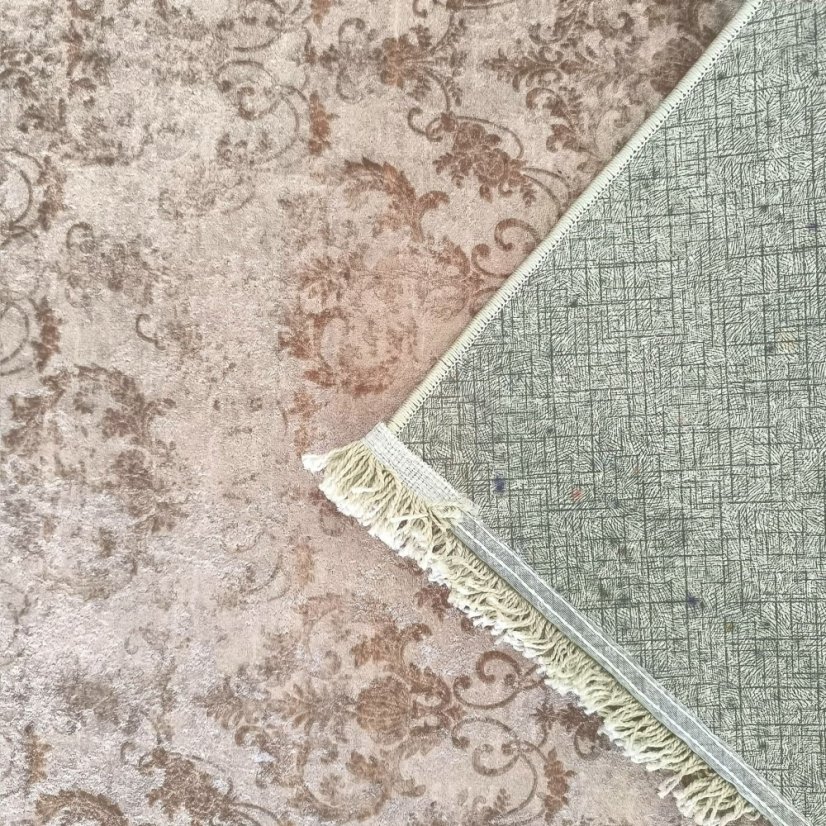 Modern vintage szőnyeg bézs arany keleti mintával