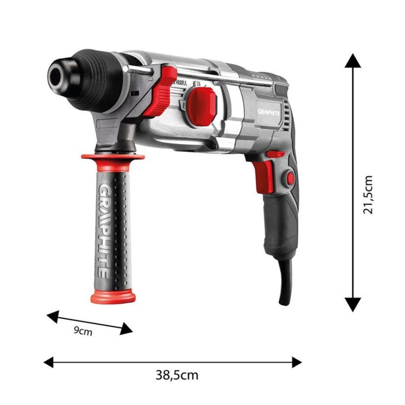 Schlagbohrmaschine SDS+ 800 W im Koffer