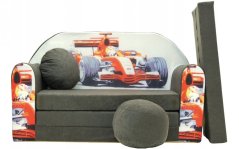 Detská rozkladacia pohovka 98 x 170 cm Červená formula