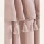 Tenda rosa chiaro ASTORIA con nappe per occhielli 140 x 280 cm