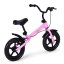 Detský balančný bicykel s ručnou brzdou - ružový