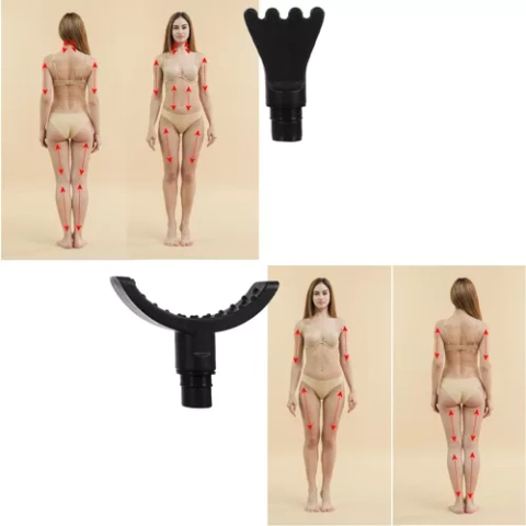 Pistola massaggiante + 12 testine massaggianti, incluso il beccuccio refrigerante