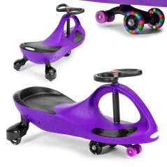 Gravitációs roller világító kerekekkel - lila