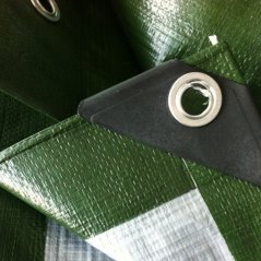 Krycí mrazuvzdorná plachta stříbrno zelené barvy s gramáží 130g/m2