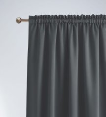Tmavo sivý zatemňovací záves na riasiacu pásku 140 x 280 cm 