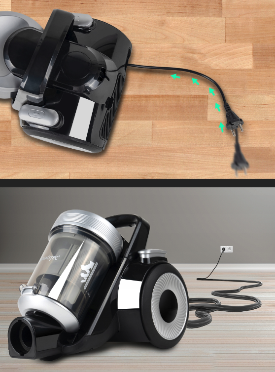 Bezvreckový vysávač so sadou nástavcov 4000W