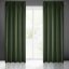 Sötétzöld dekoratív sötétítő függöny 140 x 270 cm
