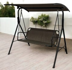 Gartenschaukel 4006D für 3 Personen - goldbraun
