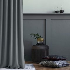 Sivý záves Aura so zavesením na riasiacu pásku 140 x 300 cm Sivý záves Aura so zavesením na riasiacu pásku 140 x 300 cm
