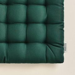 Zelený podsedák na židli 40x40 cm