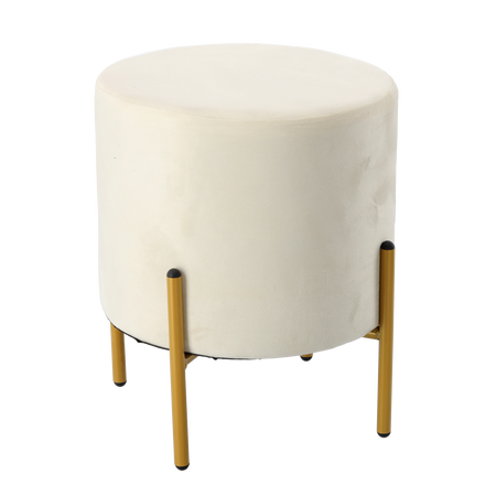 Okrúhla taburetka na nožičkách do obývačky či spálne