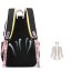 Ergonomischer Schulrucksack für Jugendliche - rosa-schwarz