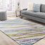 Kvalitní koberec do obýváku s barevnými čarami